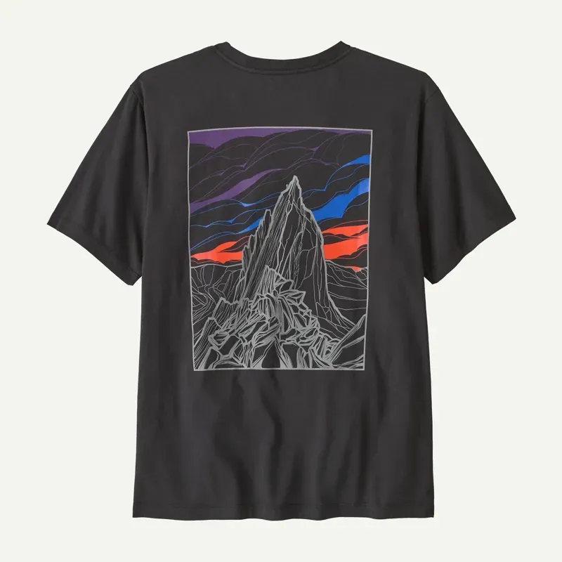 Patagonia Fitz Roy Foothills T-Shirt in Ink Black