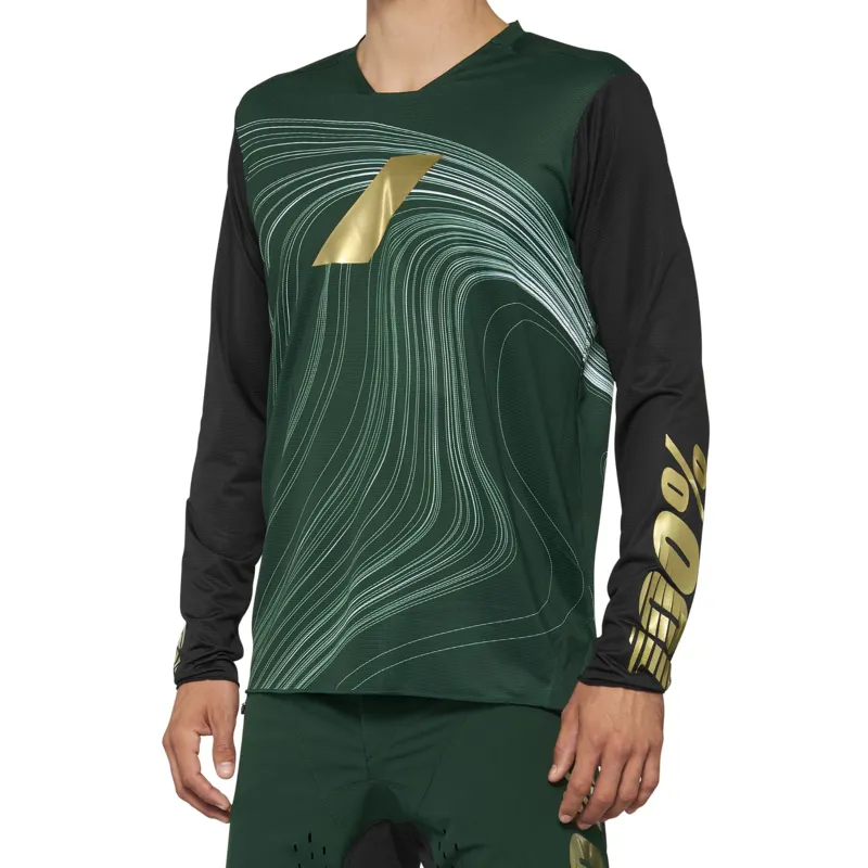 100 Percent R-Core X Limited Edition MTB Jersey in Forest Green