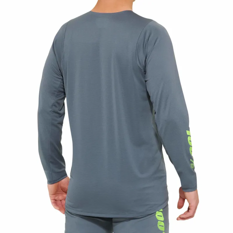 100 Percent R-Core X Long Sleeve MTB Jersey in Grey-1