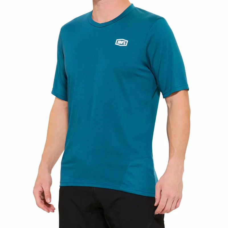 100 Percent Airmatic Short Sleeve MTB Jersey in Gulf
