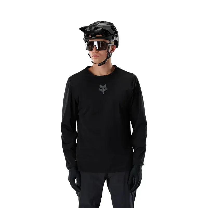 Fox Flexair Fully Waterproof Pullover Jersey in Black-2