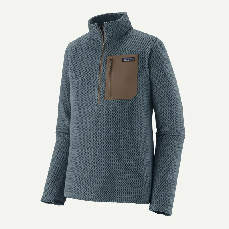 Patagonia R1 Air Fleece Zip-Neck in Summit Blue-1