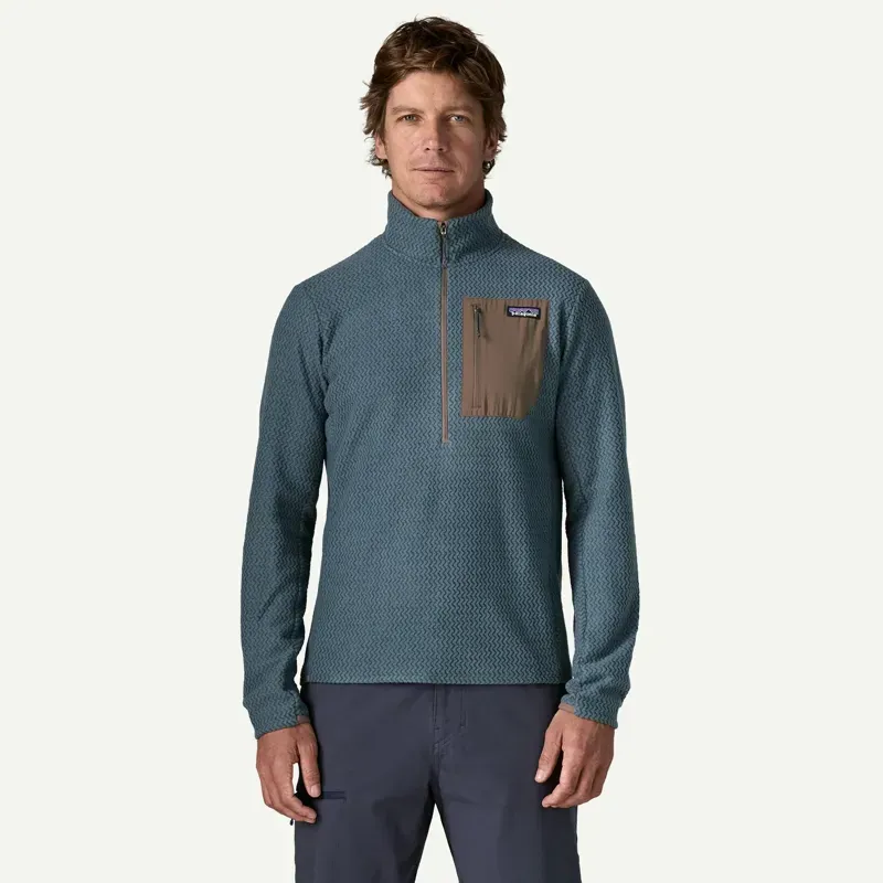 Patagonia R1 Air Fleece Zip-Neck in Summit Blue