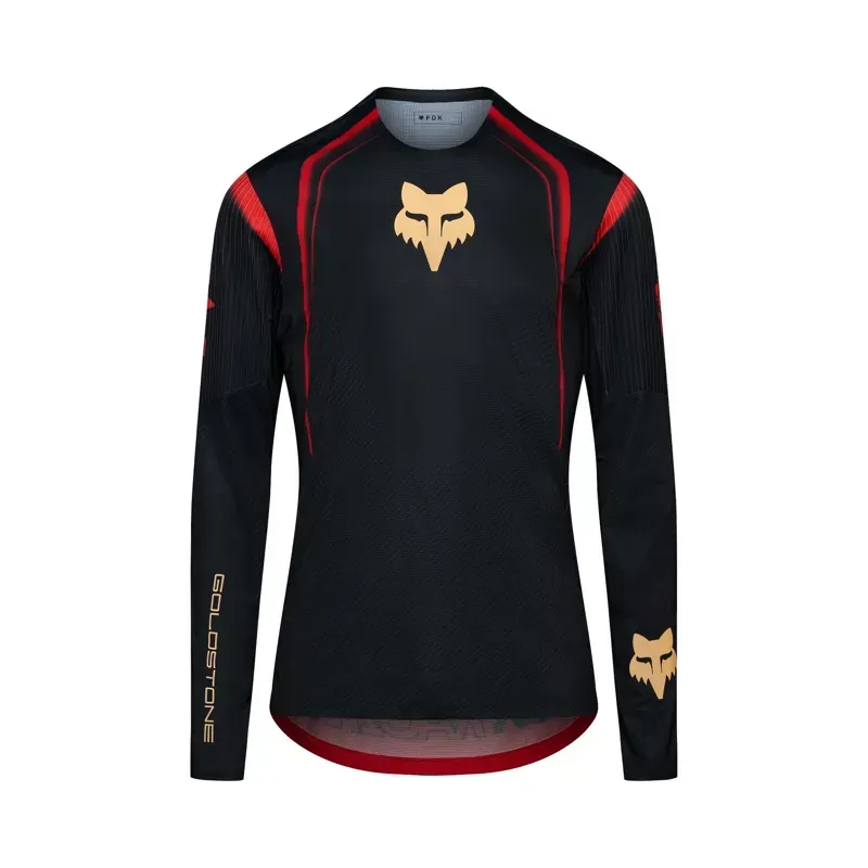 Fox Flexair Goldstone Special Edition Long Sleeve Jersey in Black