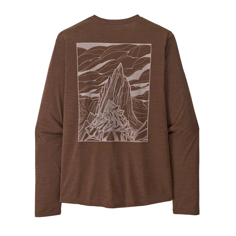 Patagonia Long-Sleeved Capilene Cool Daily Cloud Crag Shirt in Brown