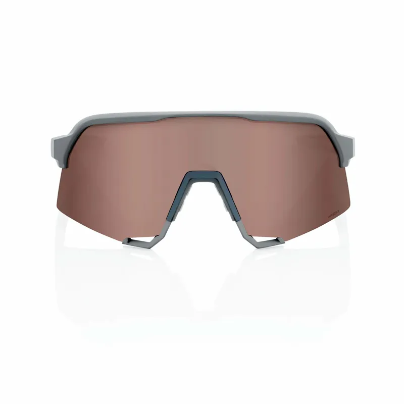 100 Percent S3 Glasses Mirror Lens In Soft Stone Grey/HiPER Crimson Silver-2