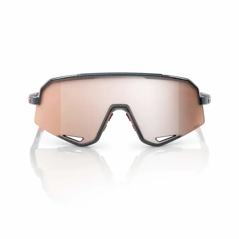 100 Percent Slendale HiPER Crimson Silver Lens Glasses in Carbon Fibre-2