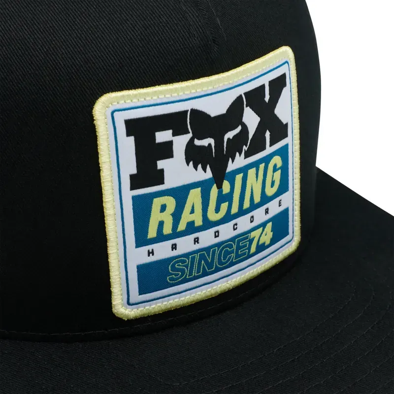 Fox Since 74 Snapback Hat in Black-2