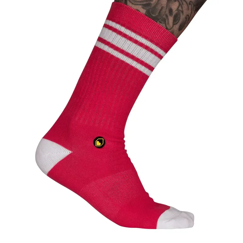 Burgtec Everyday Crew Sock in Toxic Barbie