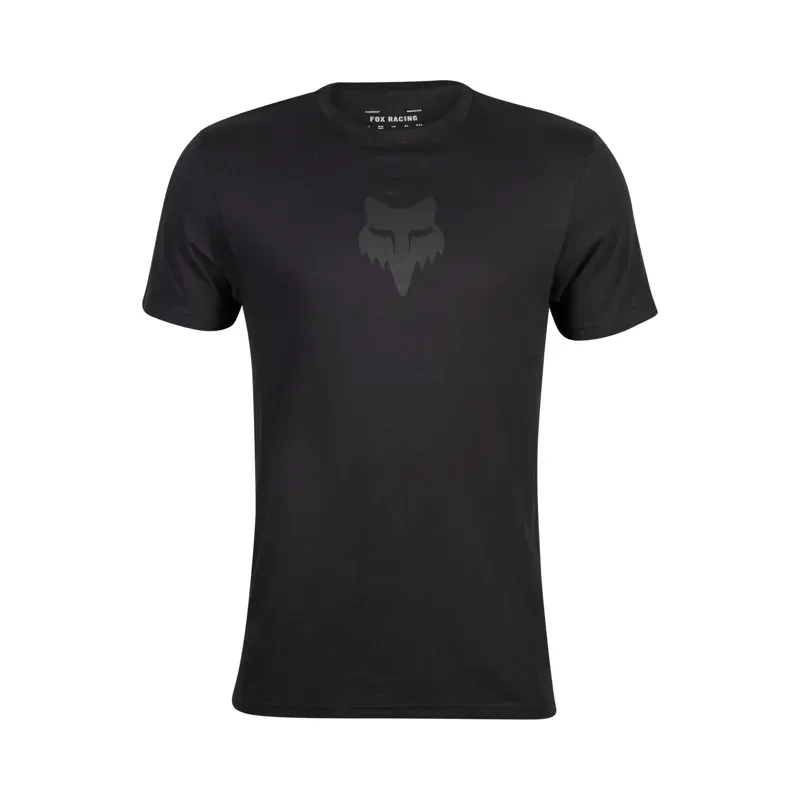Fox Head Short Sleeve Premium Casual T-Shirt in Black/Black-1