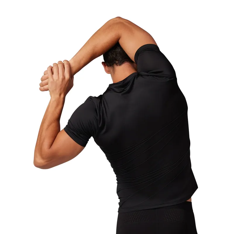 Fox Tecbase Short Sleeve Shirt in Black-7