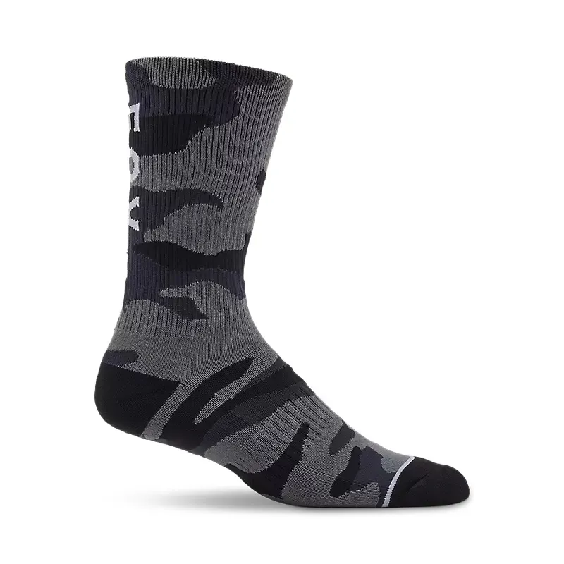 Fox Camo Crew Socks in Black Camo