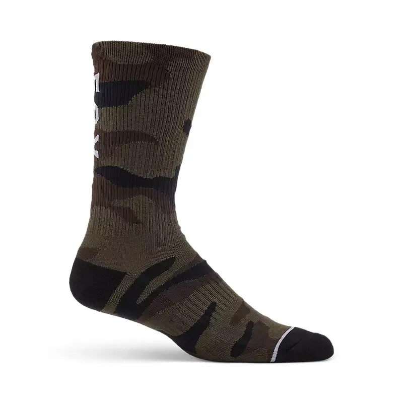 Fox Camo Crew Socks in Green Camo