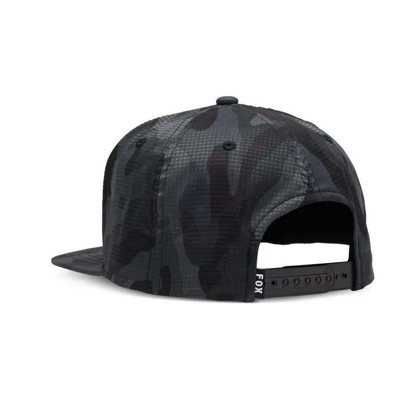 Fox Head Camo Tech Snapback Hat in Black Camo-1
