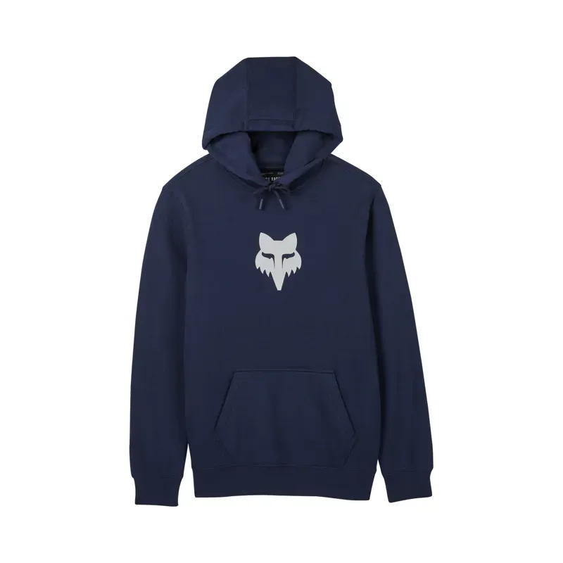 Fox Head Pullover Casual Hoodie in Midnight Blue-2
