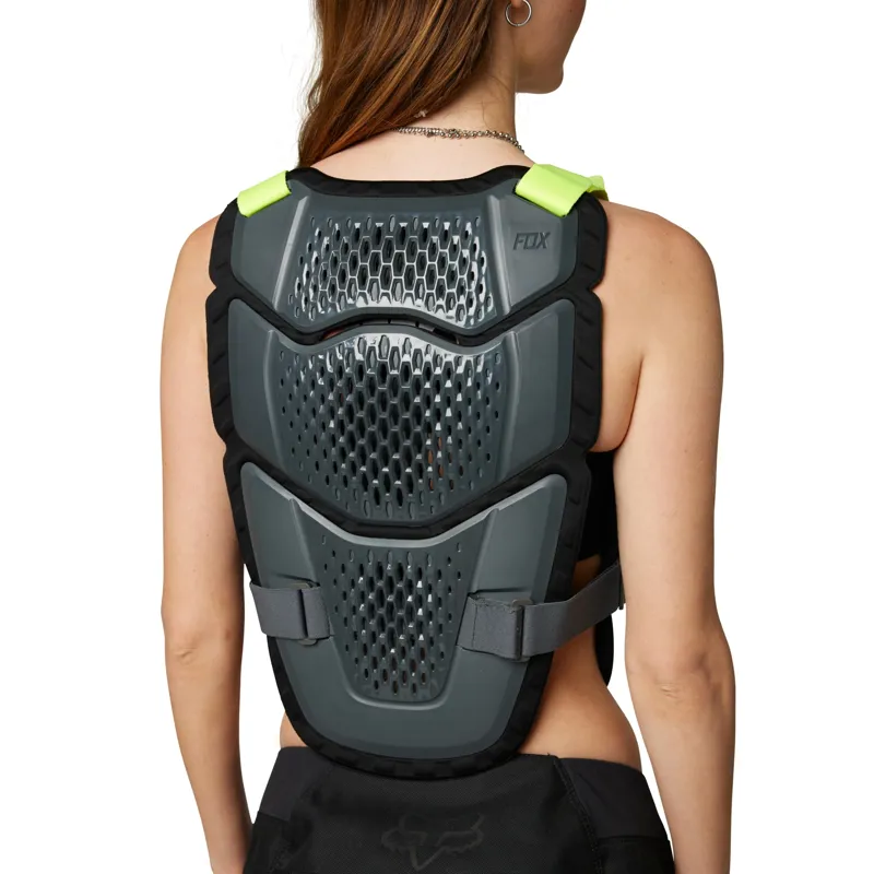 Fox Raceframe Impact CE Chest and Back Guard in Dark Shadow Grey-3