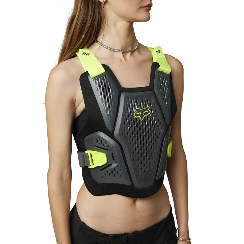 Fox Raceframe Impact CE Chest and Back Guard in Dark Shadow Grey-1