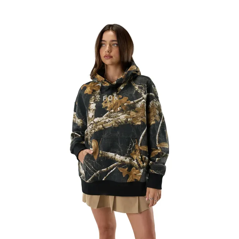 Fox Realtree Fleece Pullover Hoodie in Black/Multi-4