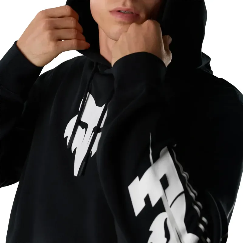 Fox Apex Fleece Pullover Hoodie in Black-7