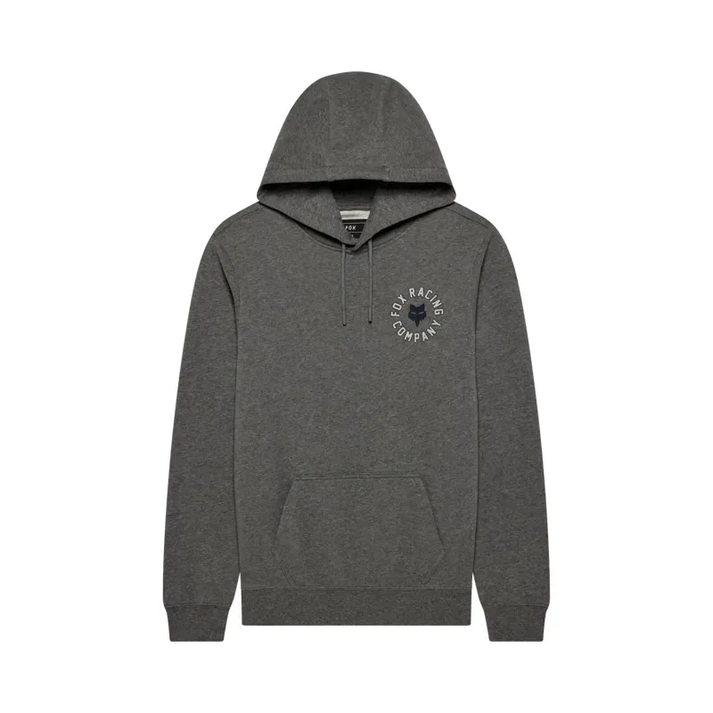 Fox Beam Fleece Pullover Hoodie in Heather Graphite Grey