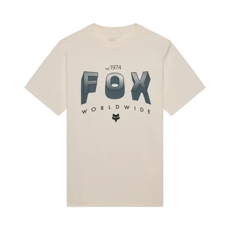 Fox Block 195 Original Short Sleeve Casual T-Shirt in Off White