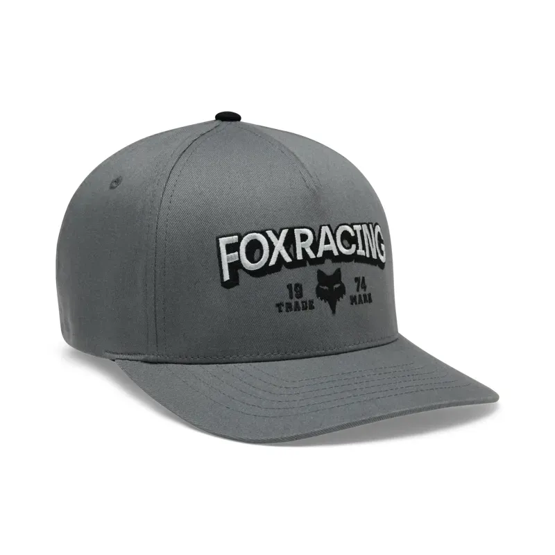 Fox Bold Flexfit Hat in Pewter Grey