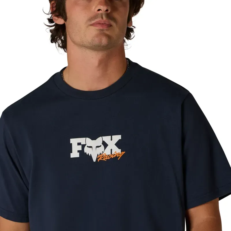 Fox Checker 195 Original Short Sleeve T-Shirt in Midnight Blue-4