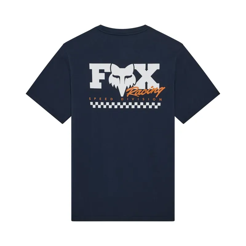 Fox Checker 195 Original Short Sleeve T-Shirt in Midnight Blue-3