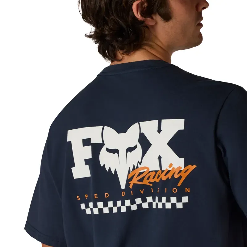 Fox Checker 195 Original Short Sleeve T-Shirt in Midnight Blue-5