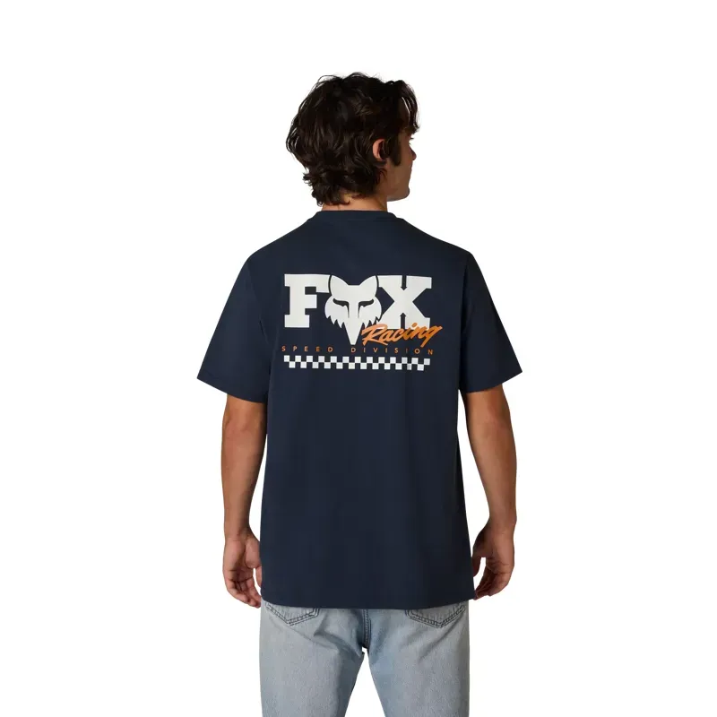 Fox Checker 195 Original Short Sleeve T-Shirt in Midnight Blue-1