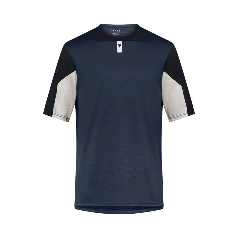 Fox Defend Short Sleeve Mountain Bike Jersey in Galaxy Blue