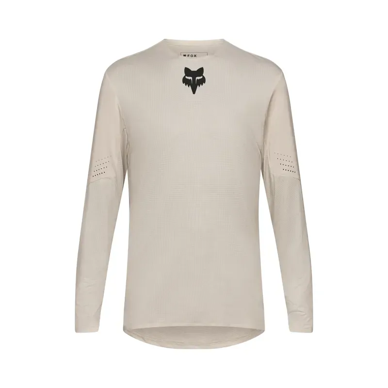 Fox Flexair Long Sleeve Mountain Bike Jersey in Chalk White