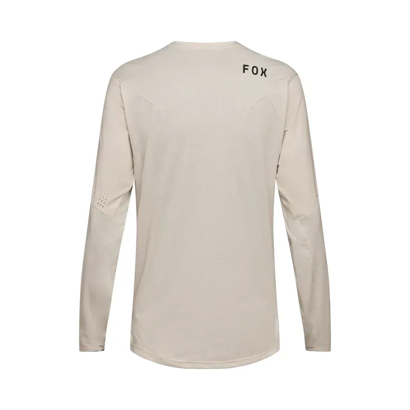Fox Flexair Long Sleeve Mountain Bike Jersey in Chalk White-1