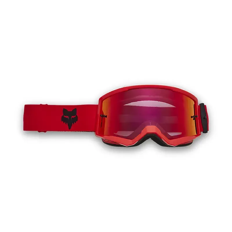 Fox Main Core Spark Mountain Bike Goggles in Fluorescent Red