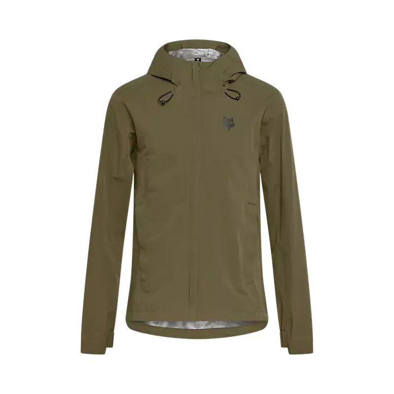 Fox Ranger 2.5-Layer Waterproof Mountain Bike Jacket in Olive Green