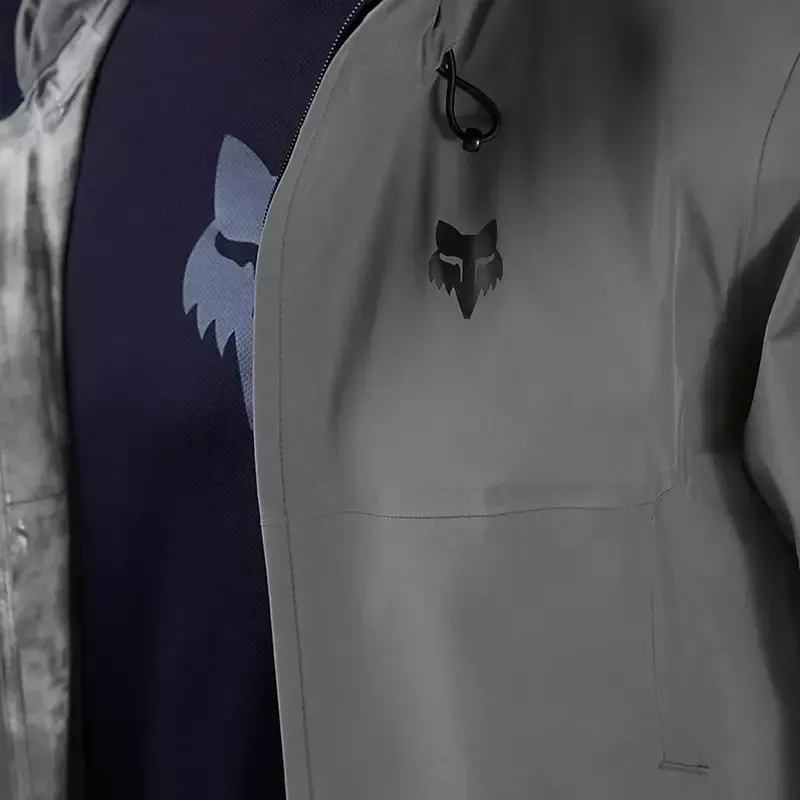 Fox Ranger 2.5-Layer Waterproof 10K/5K MTB Jacket in Pewter Grey-4
