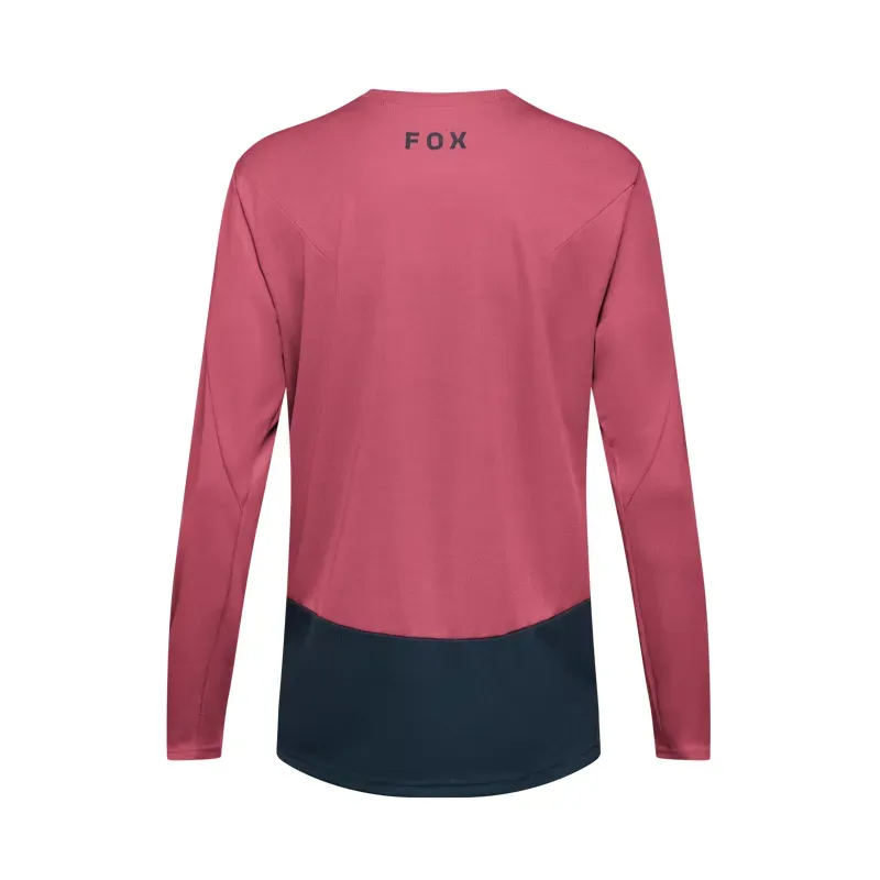 Fox Ranger Fox Head Long Sleeve MTB Jersey in Berry-1