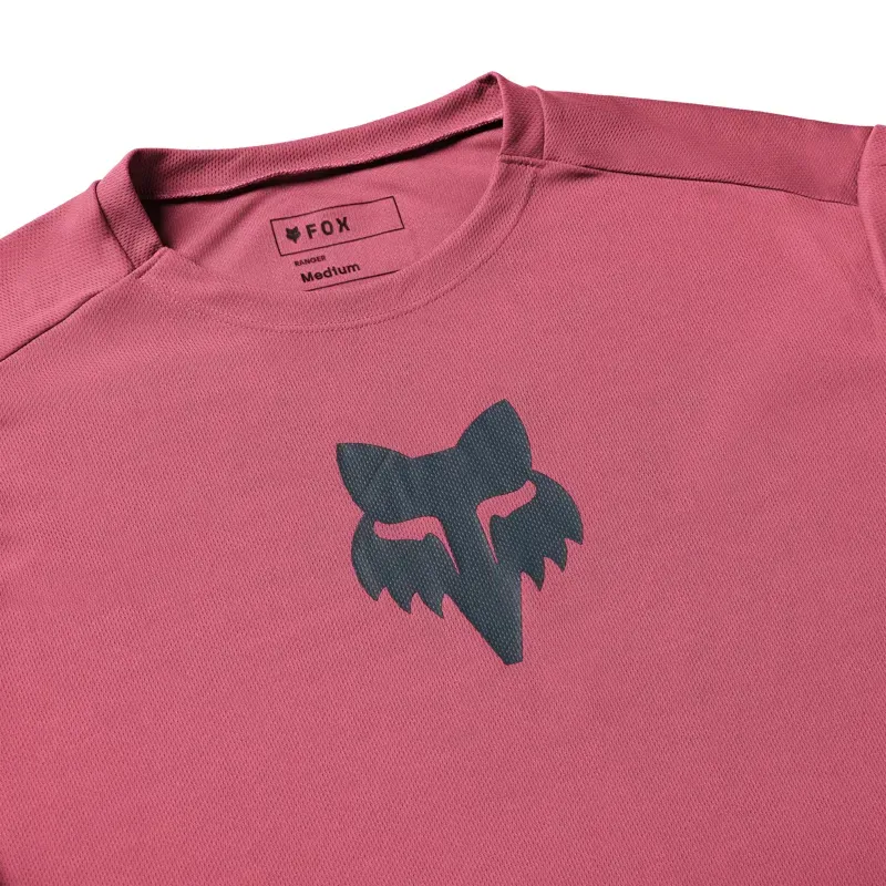 Fox Ranger Fox Head Long Sleeve MTB Jersey in Berry-2