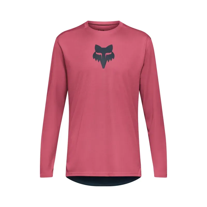 Fox Ranger Fox Head Long Sleeve MTB Jersey in Berry
