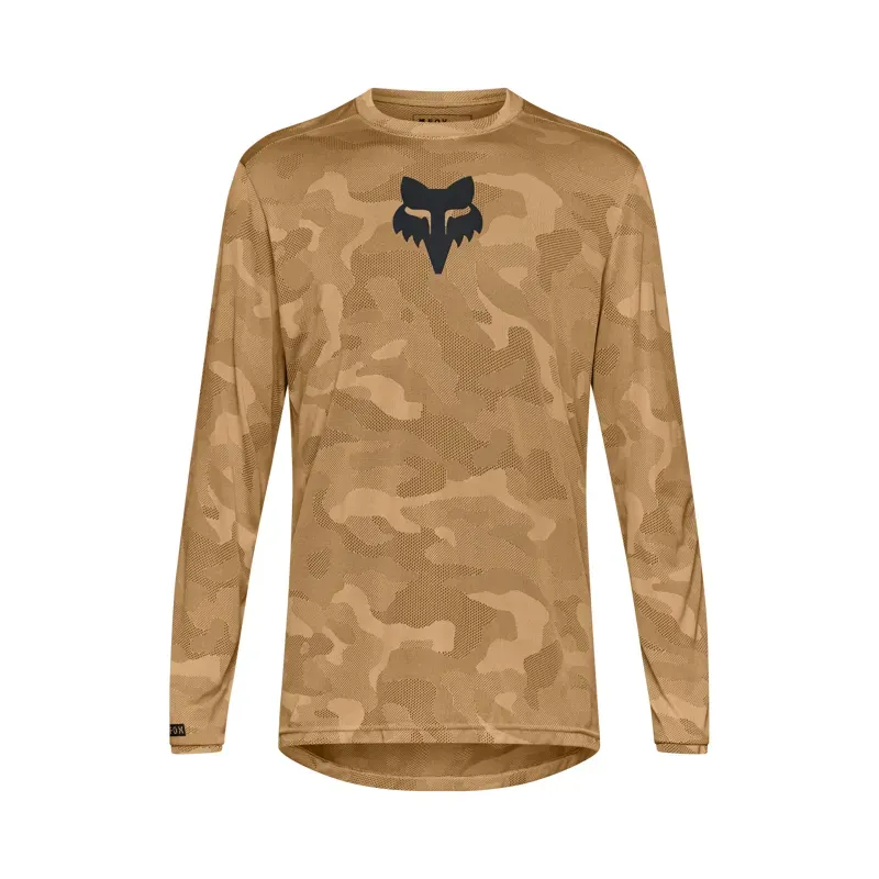 Fox Ranger TruDri Long Sleeve Mountain Bike Jersey in Nutmeg Brown-1