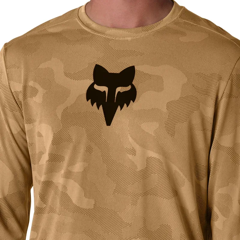 Fox Ranger TruDri Long Sleeve Mountain Bike Jersey in Nutmeg Brown-3