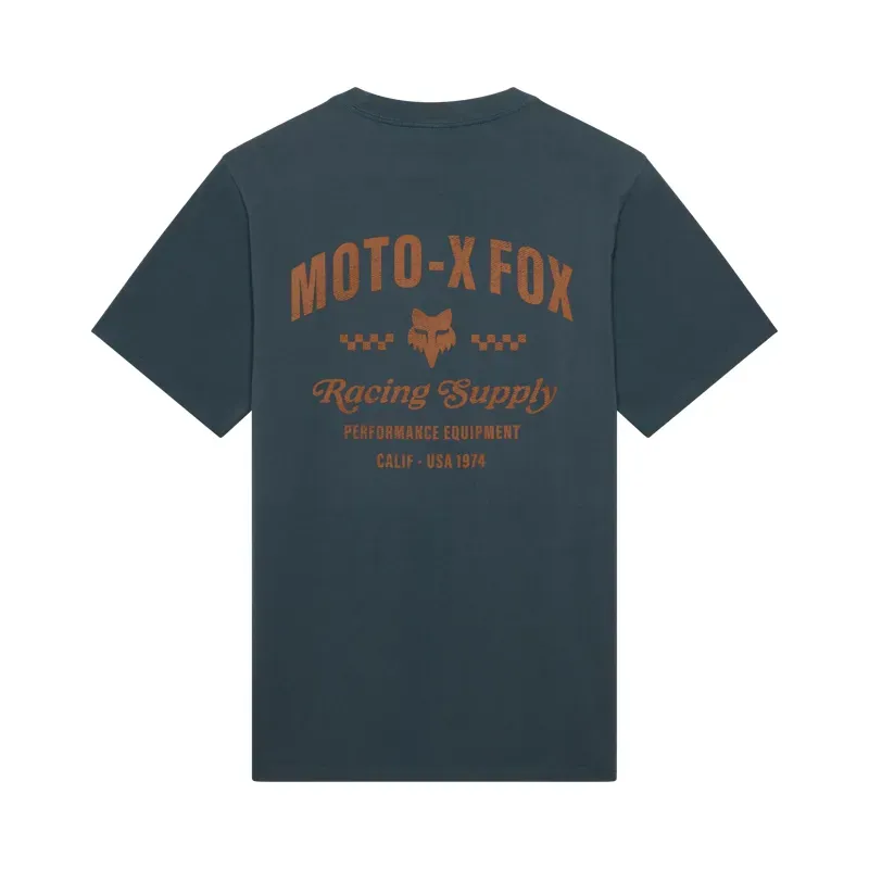 Fox Supply 195 Original Short Sleeve T-Shirt in Deep Cobalt Blue-1