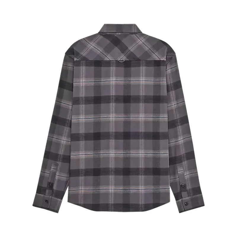 Fox Survivalist Core Flannel Long Sleeve Shirt in Dark Shadow Grey-1