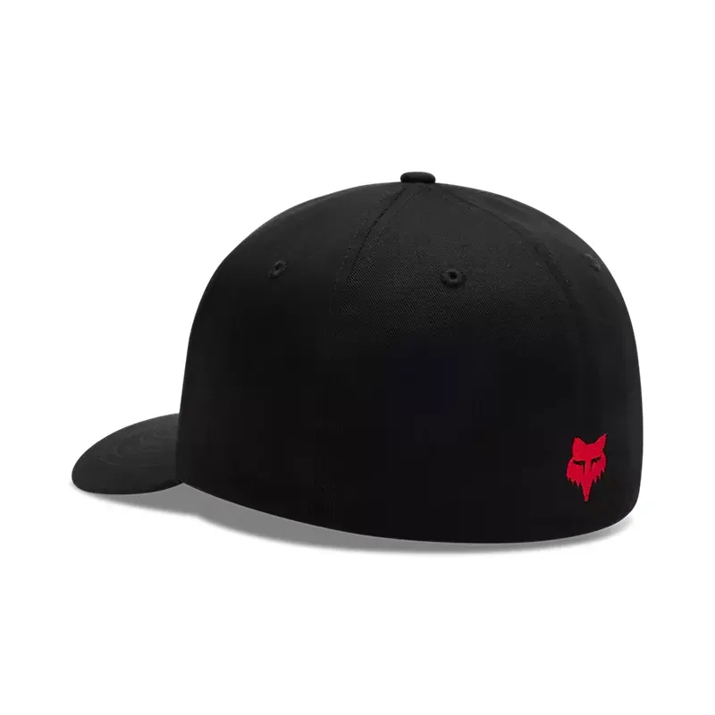 Fox Typeface Flexfit Casual Hat - 2 Sizes in Black-1