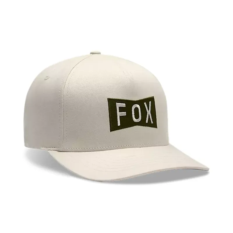 Fox Typeface Flexfit Cap - 2 Sizes in Off White