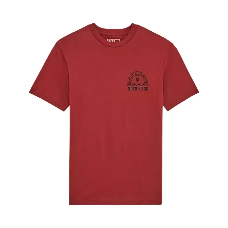 Fox Victory Premium Short Sleeve T-Shirt in Rust Brown