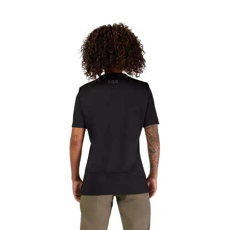 Fox Women's Ranger Short Sleeve Fox Head Jersey in Black-3
