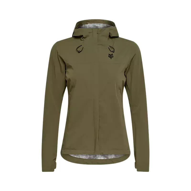 Fox Women's 2.5-Layer Ranger Waterproof Jacket 10K/5K in Olive Green