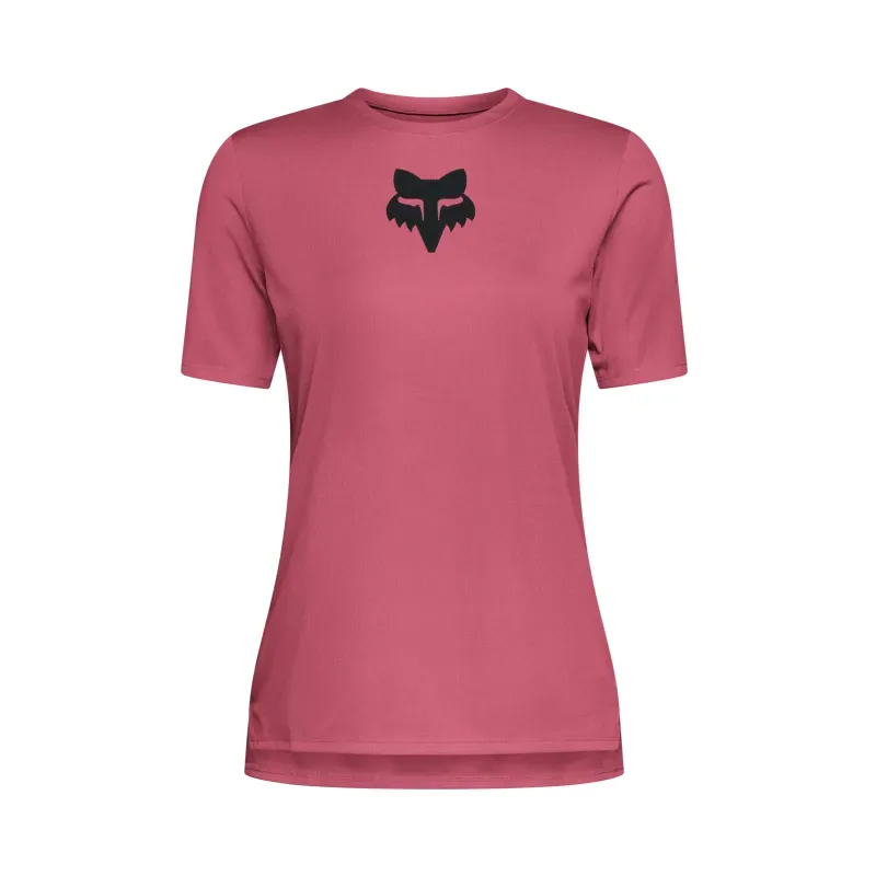 Fox Women's Ranger Fox Head Short Sleeve MTB Jersey in Berry
