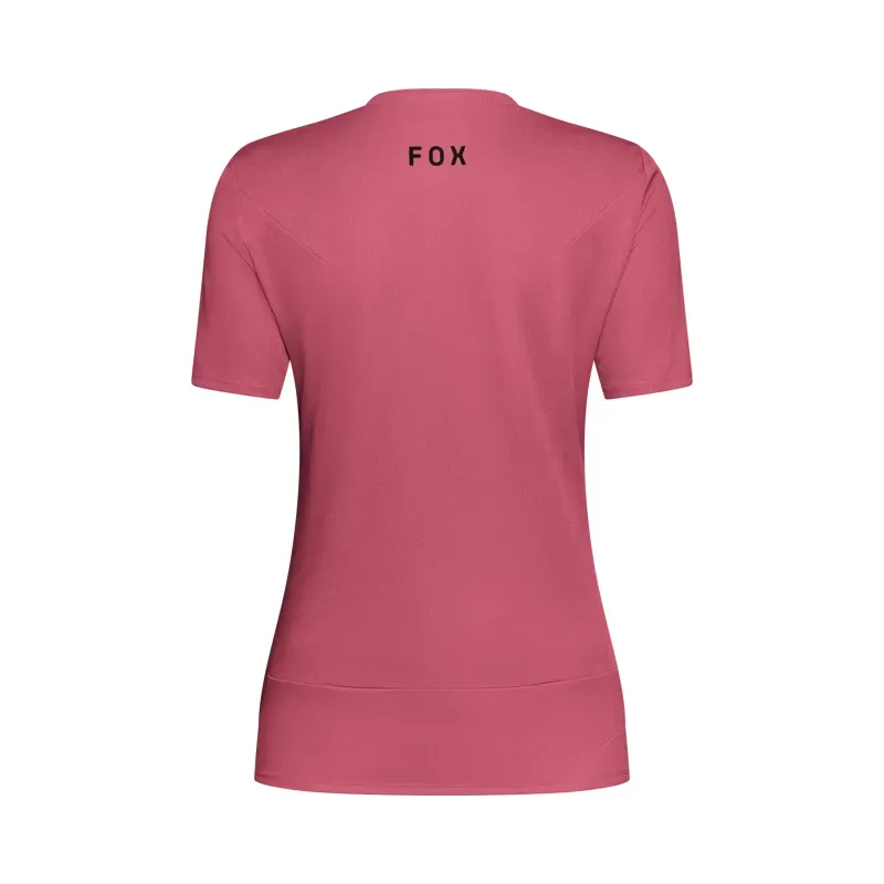 Fox Women's Ranger Fox Head Short Sleeve MTB Jersey in Berry-1